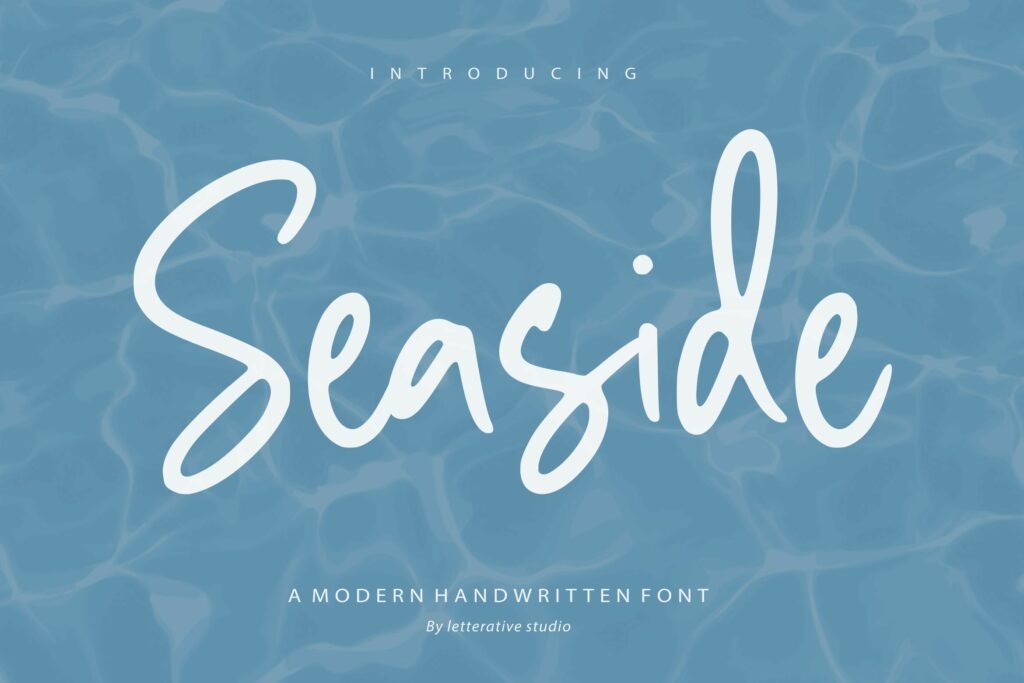 Seaside Modern Handwritten Font Poster 4
