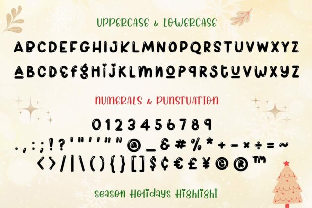 Season Holidays Font Trio Poster 3