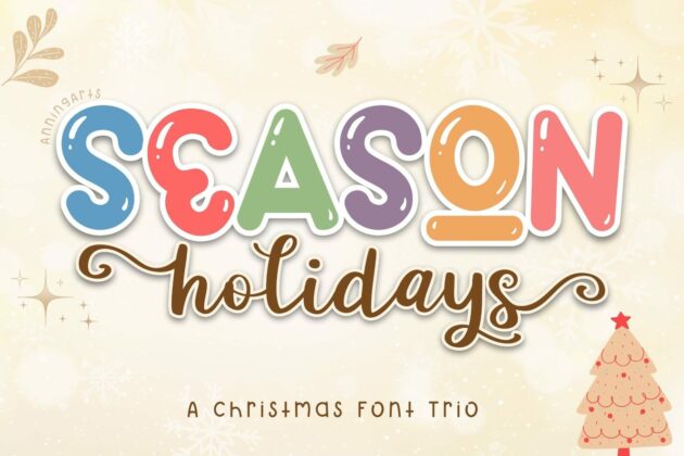 Season Holidays Font Trio Poster 5