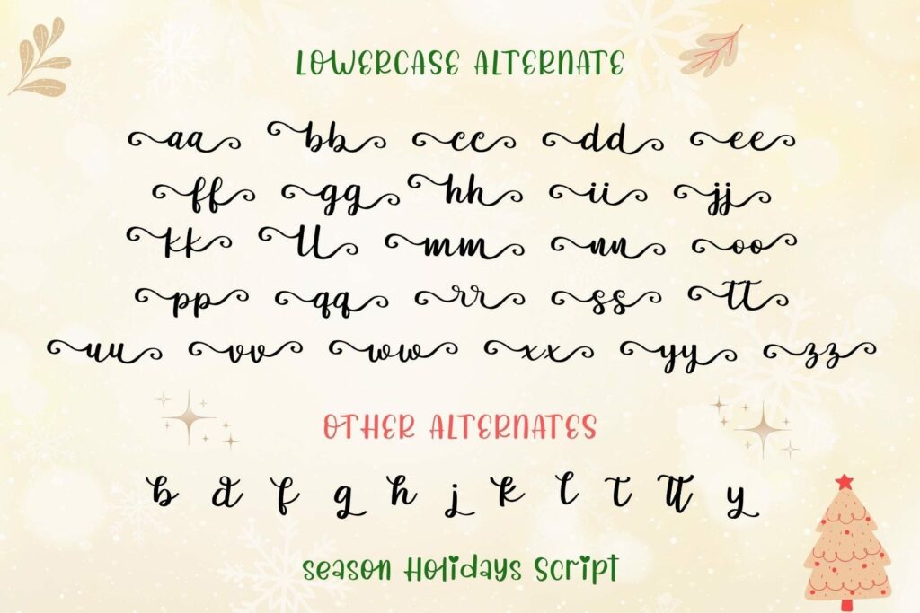 Season Holidays Font Trio Poster 9