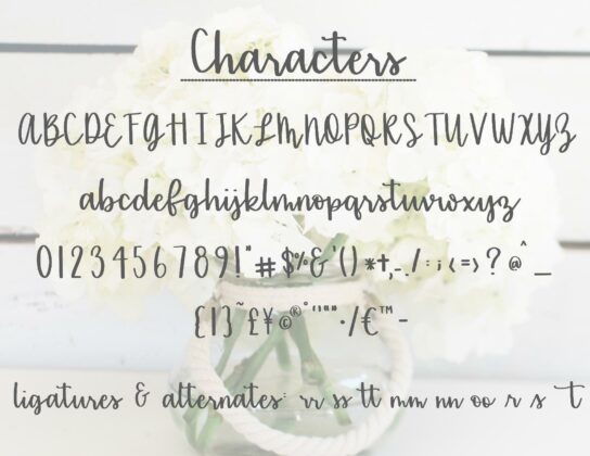Sentiments Font Poster 5