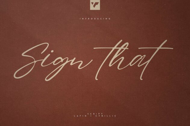 Sign That - Signature font Poster 4