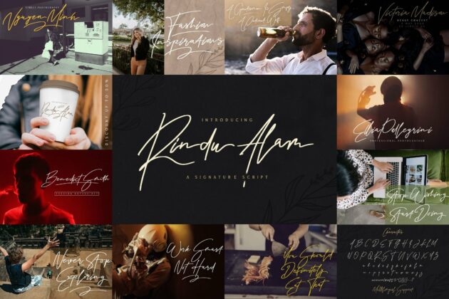 Signature Font Bundle Vol 1 Poster 2