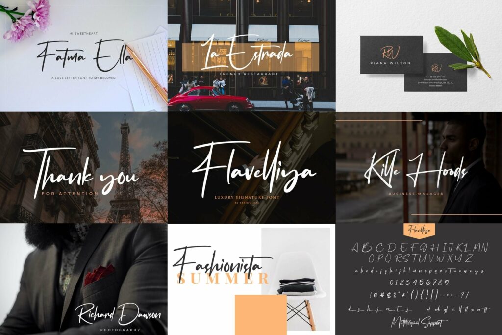 Signature Font Bundle Vol 1 Poster 4