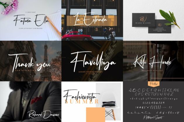 Signature Font Bundle Vol 1 Poster 4