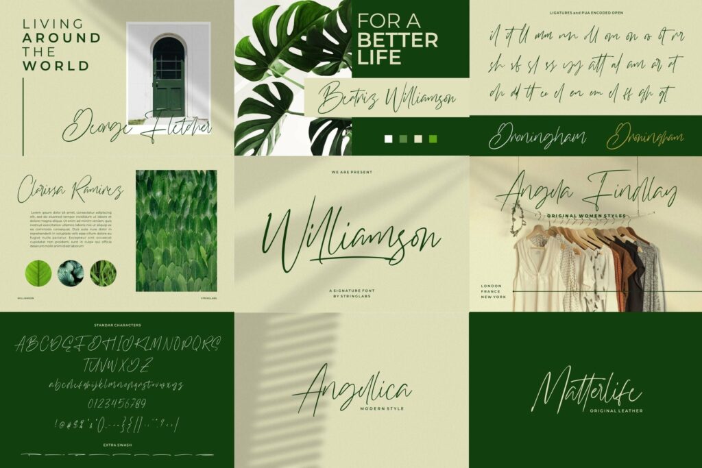 Signature Font Bundle Vol 2 Poster 1