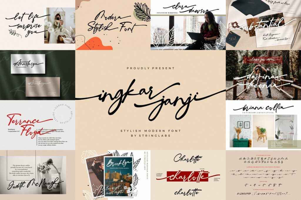 Signature Font Bundle Vol 2 Poster 2