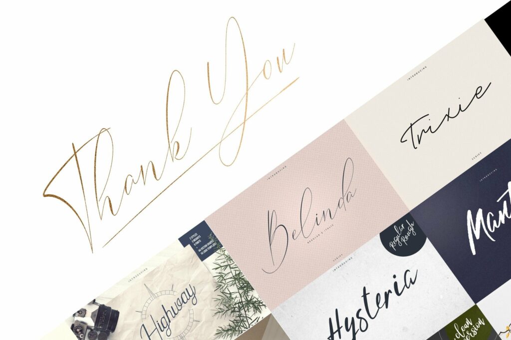 Signature Font Collection | 15in1 Poster 10