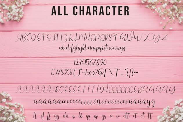 Silhouette Script Poster 1