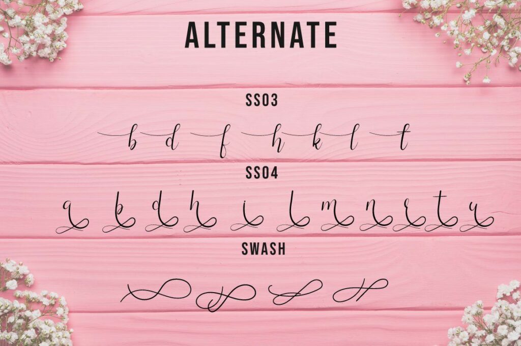 Silhouette Script Poster 5