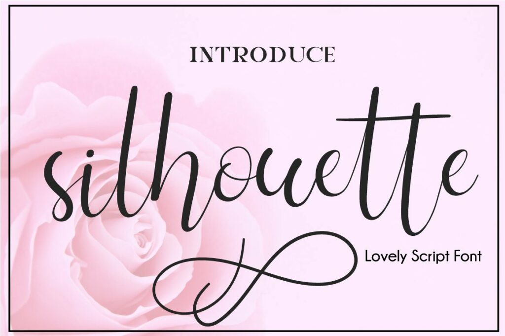 Silhouette Script Poster 6