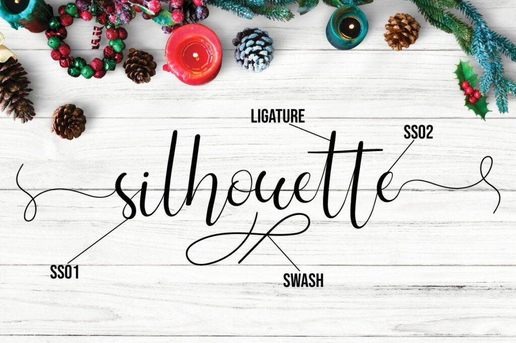 Silhouette Script Poster 7