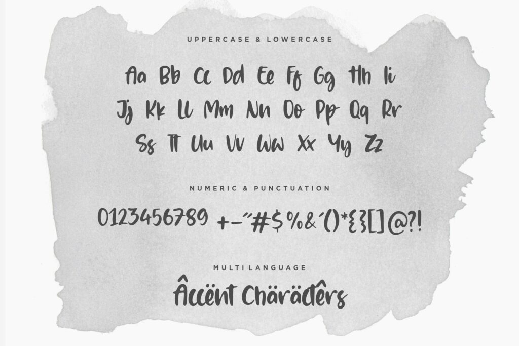 Silver Midnight Modern Handwritten Font Poster 3