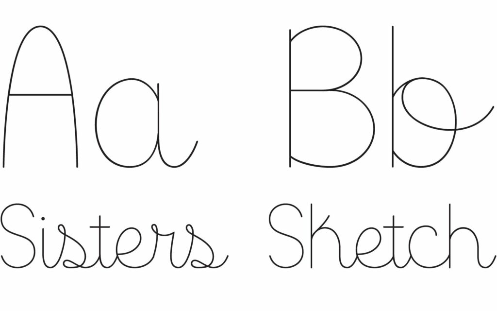 Sisters - Sketch Font Poster 1