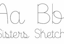 Sisters - Sketch Font Poster 1
