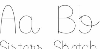 Sisters - Sketch Font Poster 1