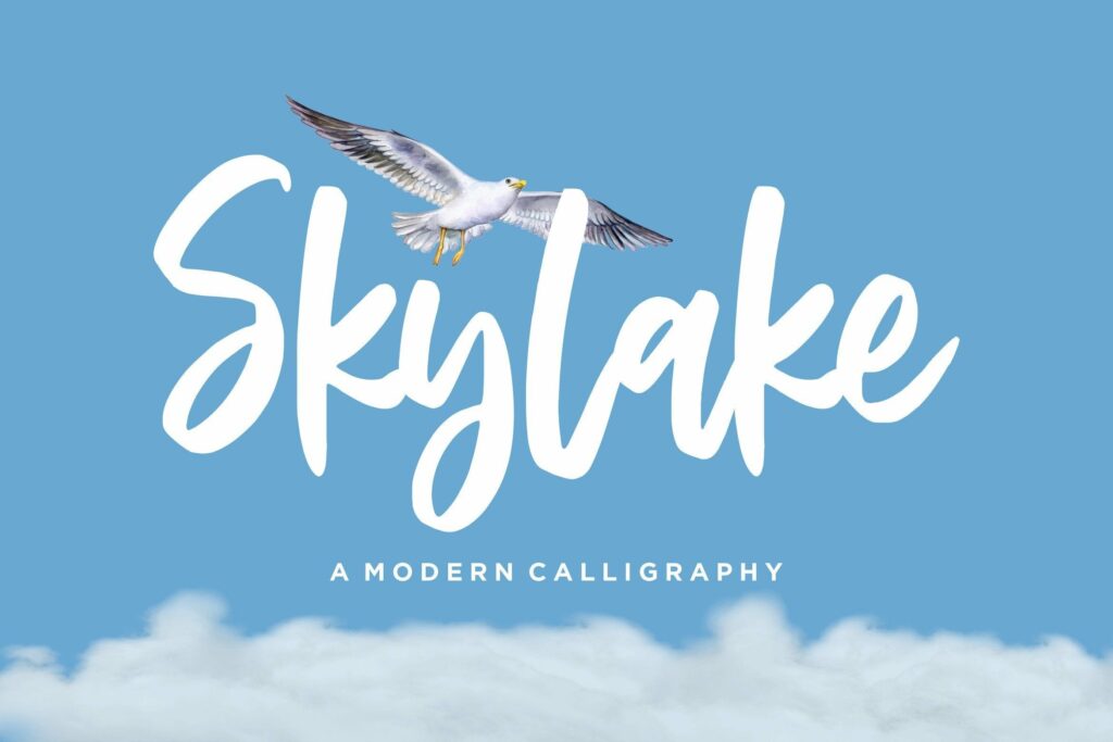 Skylake Modern Calligraphy Font Poster 2