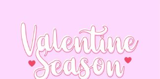 Smitten Valentine's Day Script Font Poster 1