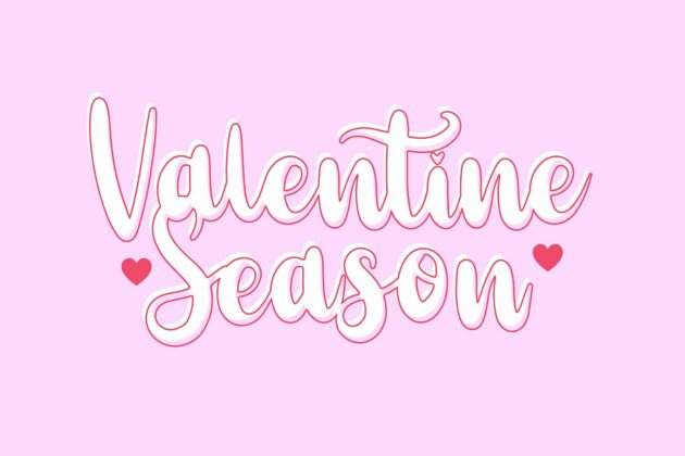 Smitten Valentine's Day Script Font Poster 1