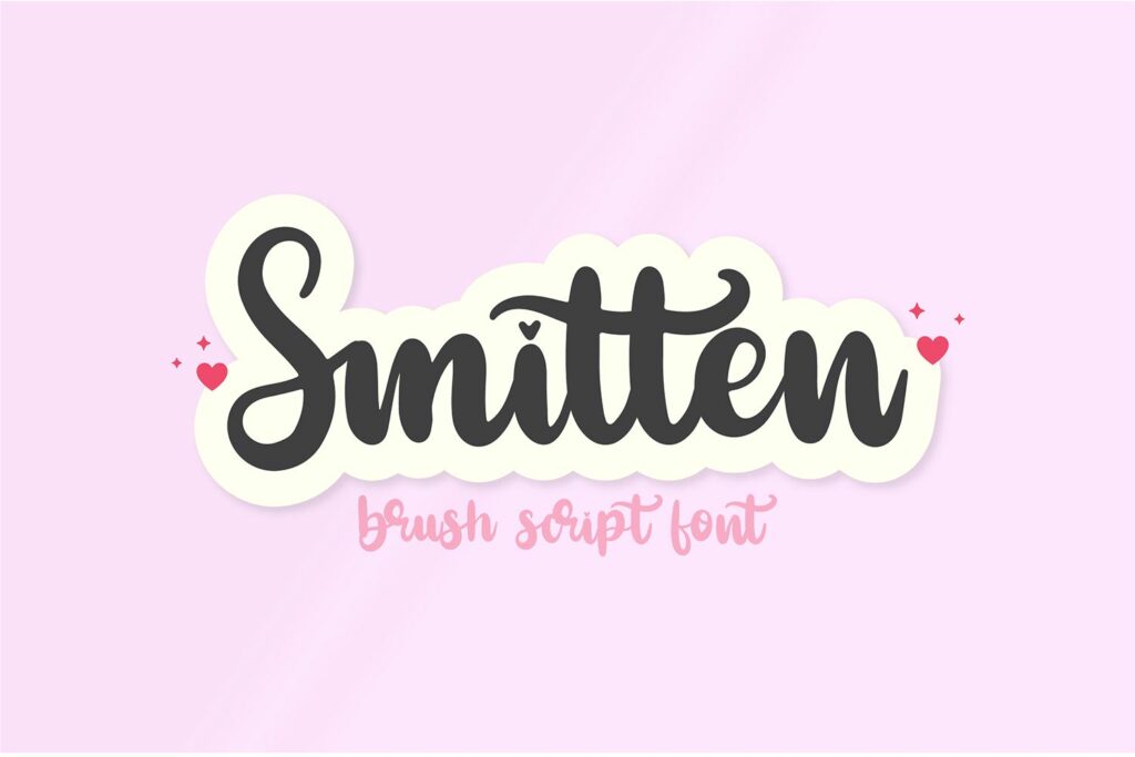 Smitten Valentine's Day Script Font Poster 2