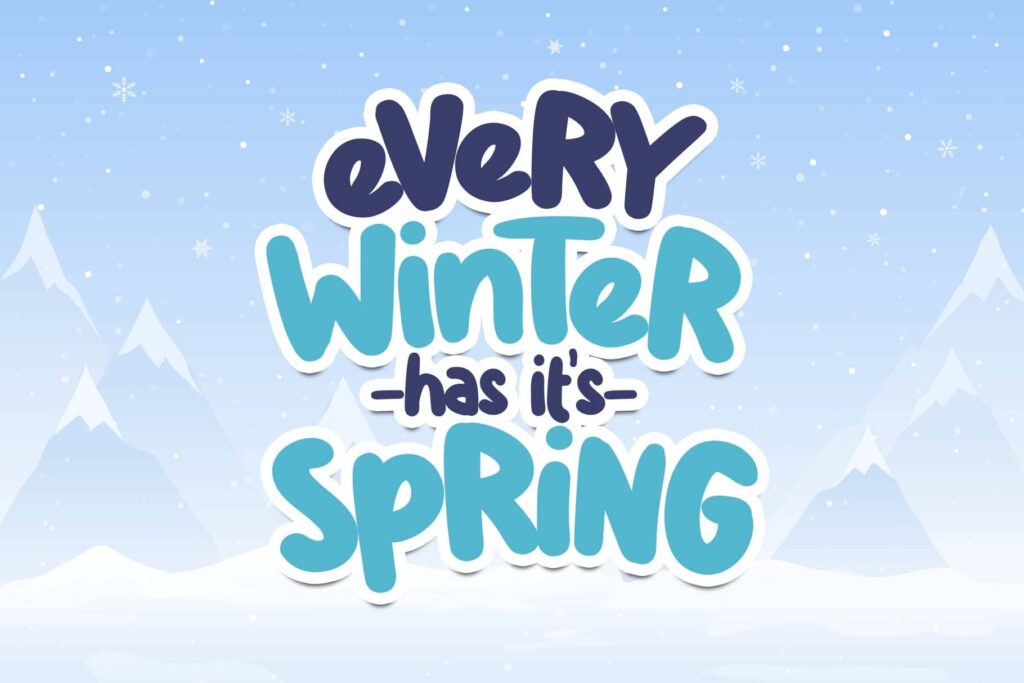 Snowy Days Font Poster 1