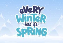 Snowy Days Font Poster 1