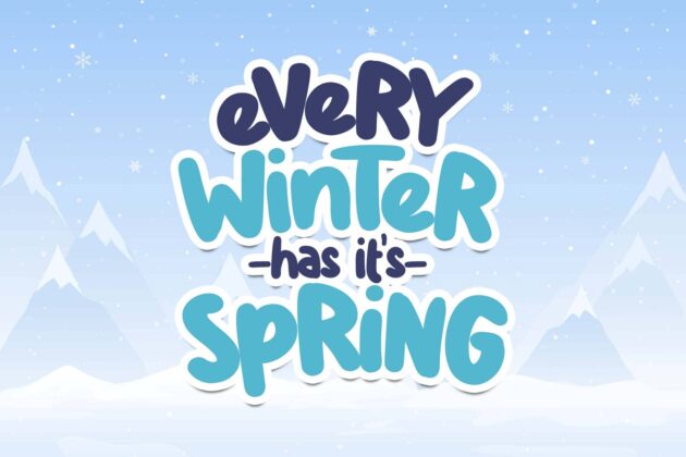 Snowy Days Font Poster 1