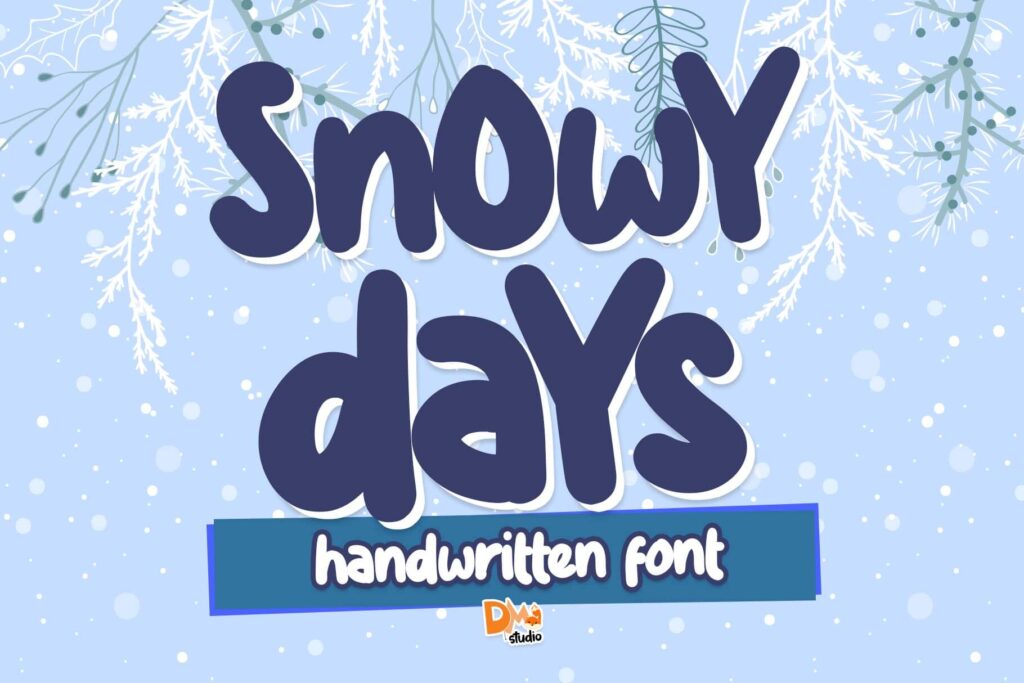 Snowy Days Font Poster 2