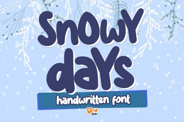 Snowy Days Font Poster 2