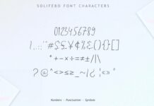 Solifebo Font Poster 1