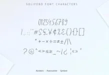 Solifebo Font Solifebo Font Poster 1