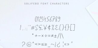 Solifebo Font Poster 1