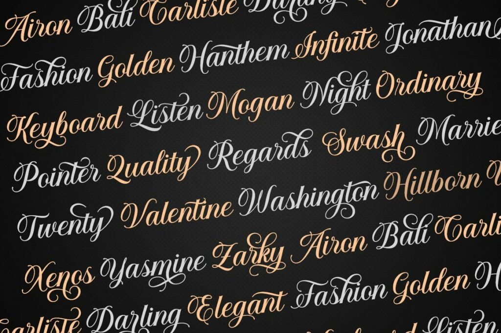 Solistaria-Elegant Calligraphy Font Poster 5