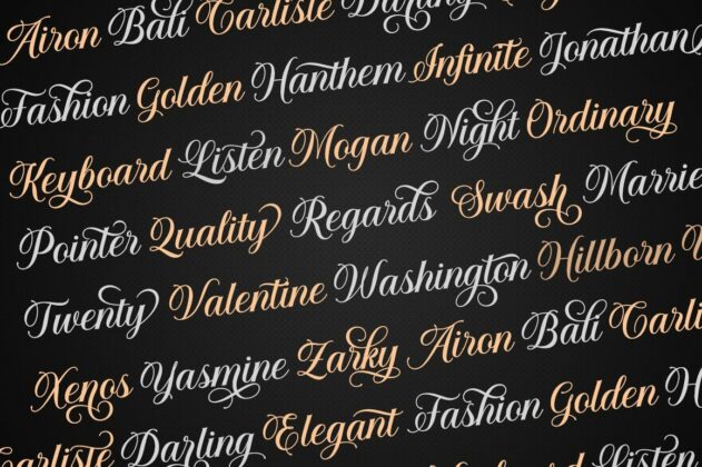Solistaria-Elegant Calligraphy Font Poster 5
