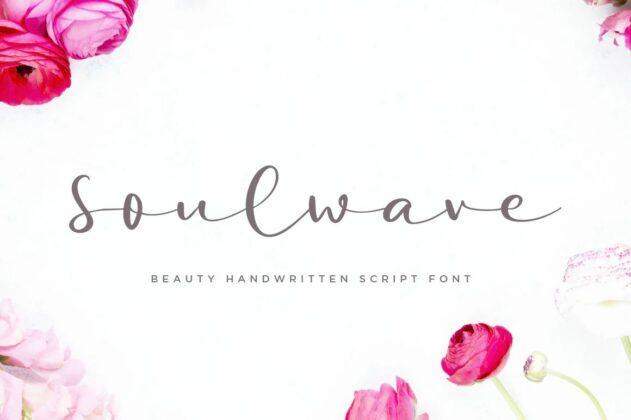 Soulwave Beauty Modern Script Poster 5
