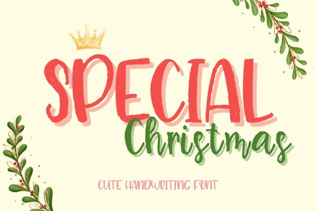 Special Christmas Font Poster 3