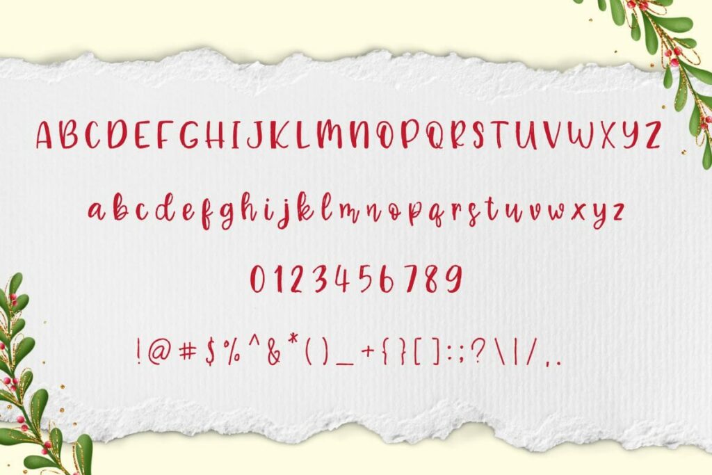 Special Christmas Font Poster 5