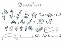 Spring Season script mono line font with decorations Poster 1