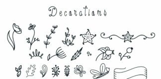 Spring Season script mono line font with decorations Poster 1