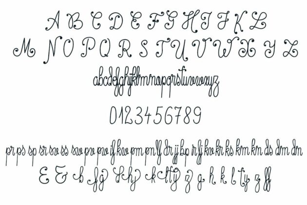 Spring Season script mono line font with decorations Poster 4