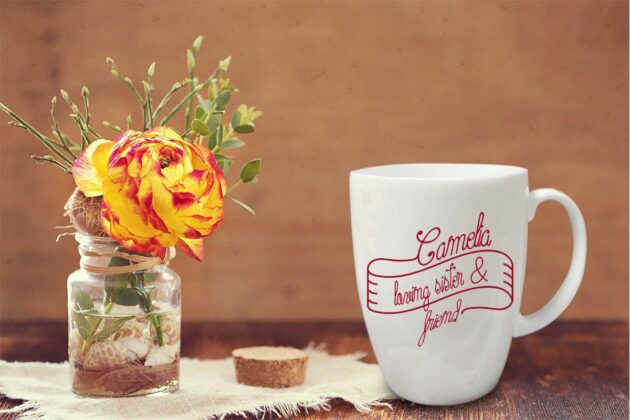 Spring Season script mono line font with decorations Poster 7