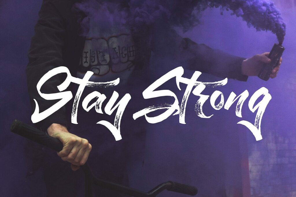 Staychill Brush Font Poster 1