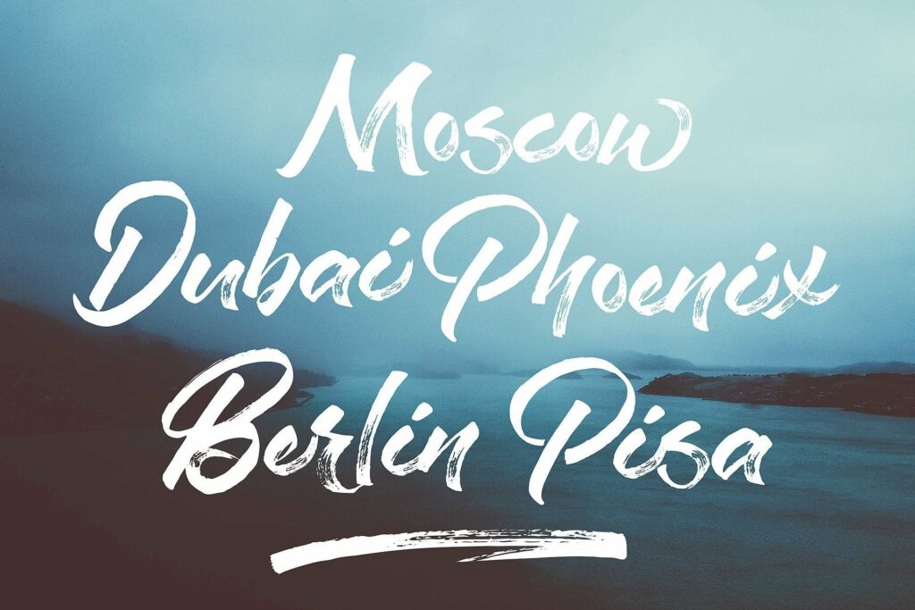 Staychill Brush Font Poster 8