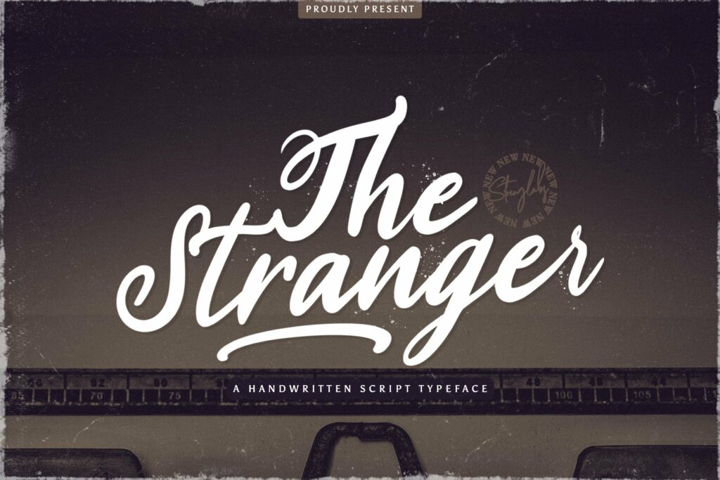 Stranger - Handwritten Font Poster 4