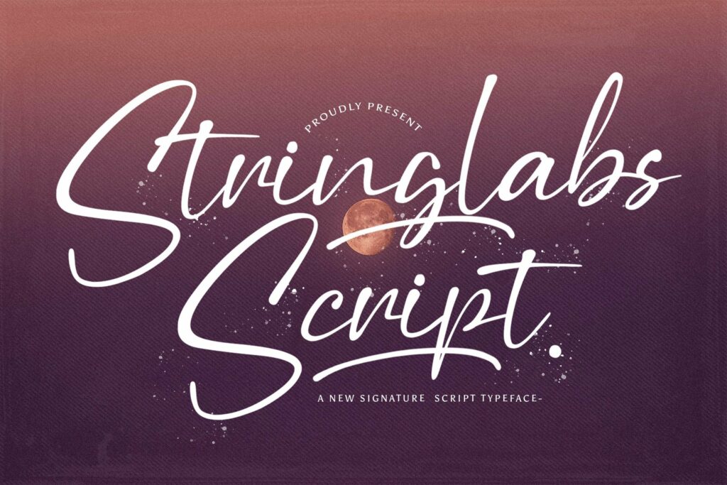Stringlabs Script - Handwritten Font Poster 8