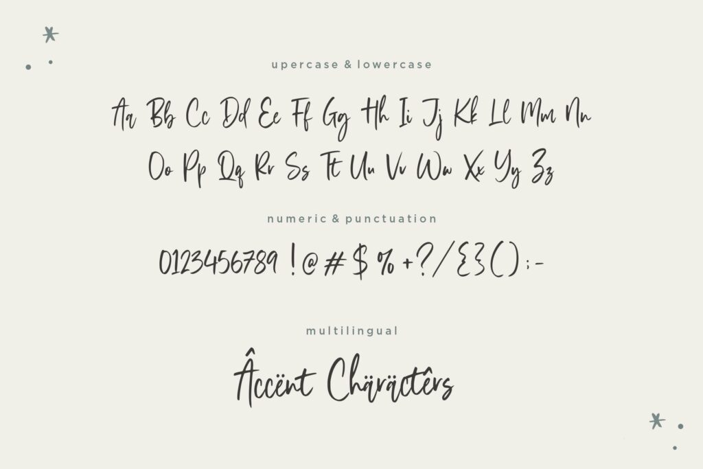 Stylist Garden Modern Handwritten Font Poster 1