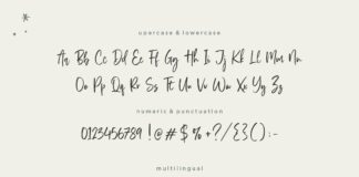 Stylist Garden Modern Handwritten Font Poster 1