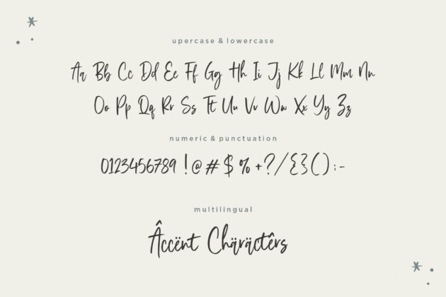 Stylist Garden Modern Handwritten Font Poster 1