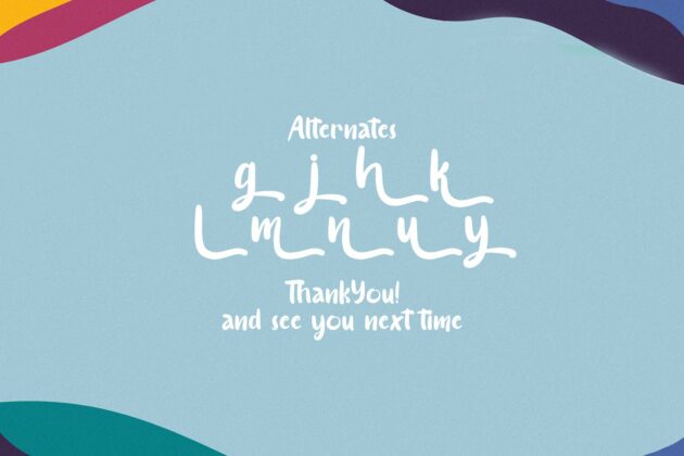 Sugano - Handwritten Font Poster 4