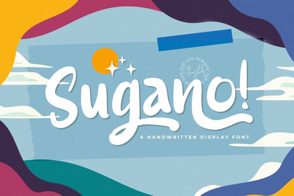 Sugano - Handwritten Font Poster 6